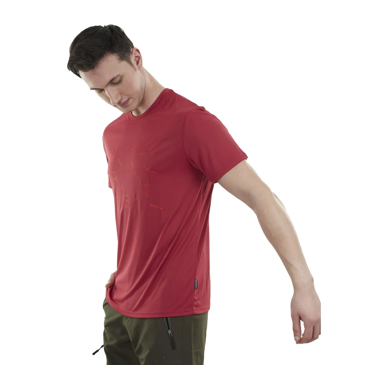 Spor Erkek Tişört - Hızlı Kuruyan Tişört - Ultra Dry - Kırmızı (600612)