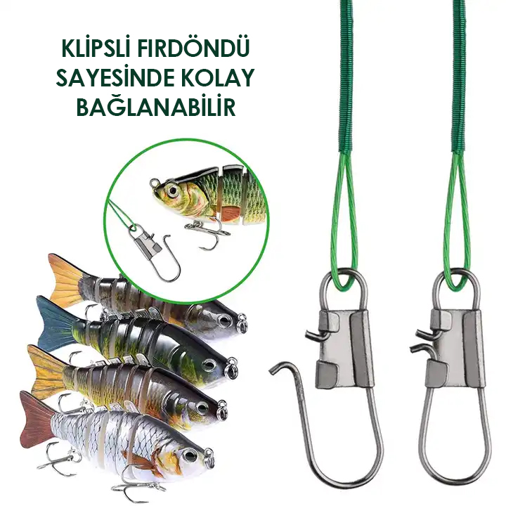 Klipsli Fırdöndülü Çelik Tel 72’li Kartela Set - Savex