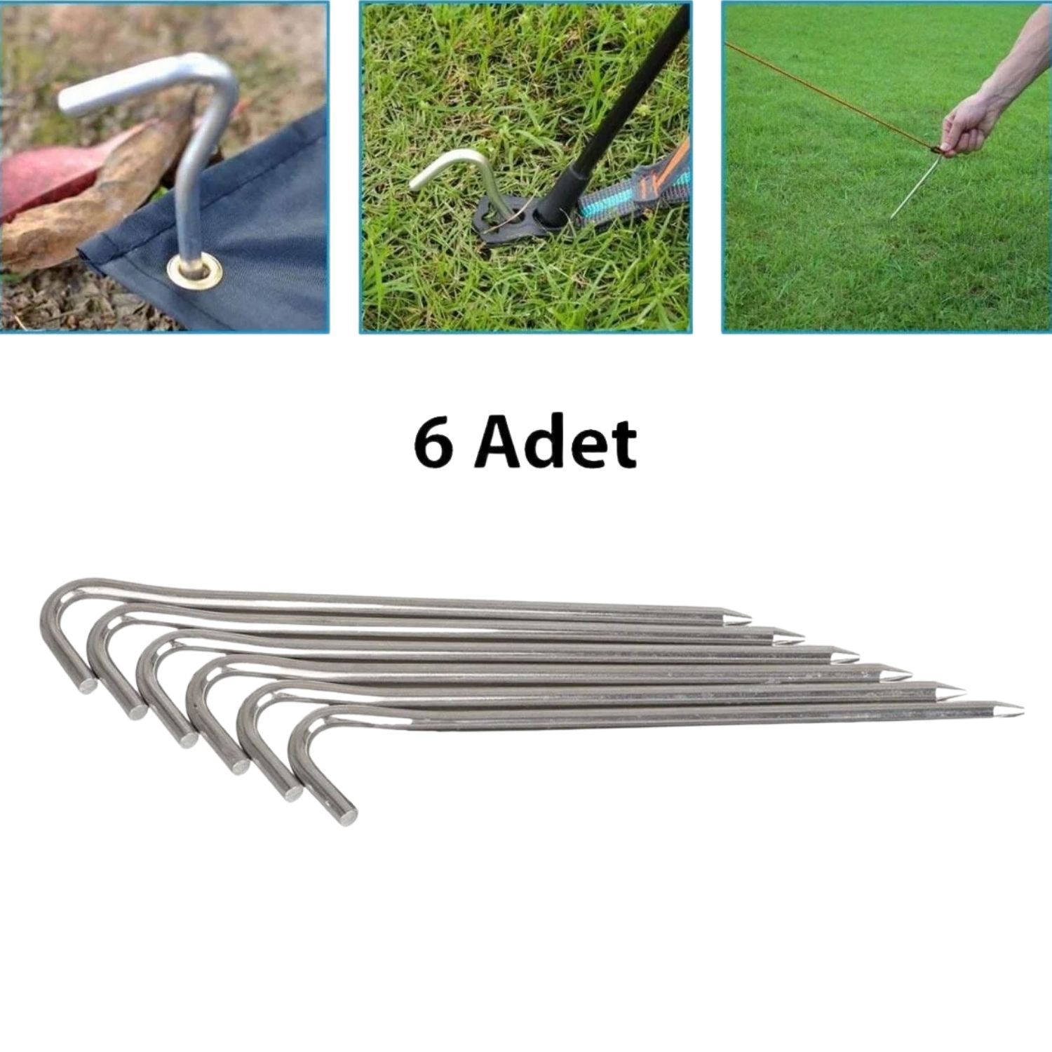 Çadır Kazığı - Madfox Skewer C-Kafa - 6 Parça - 18 cm  - 547329