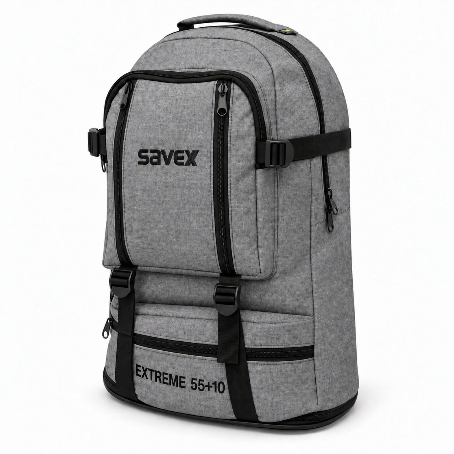 Profesyonel Körüklü Sırt Çantası - Savex - 55+10 LT - Gri