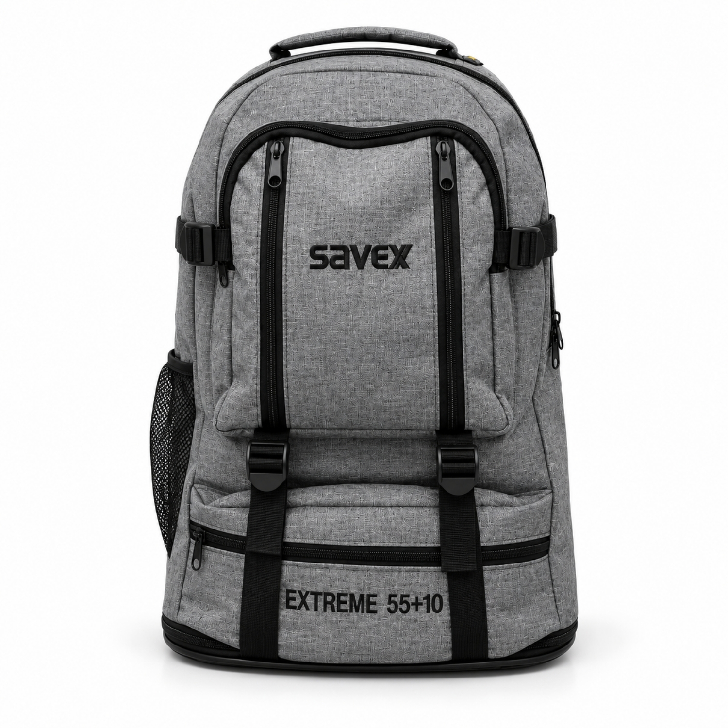 Profesyonel Körüklü Sırt Çantası - Savex - 55+10 LT - Gri