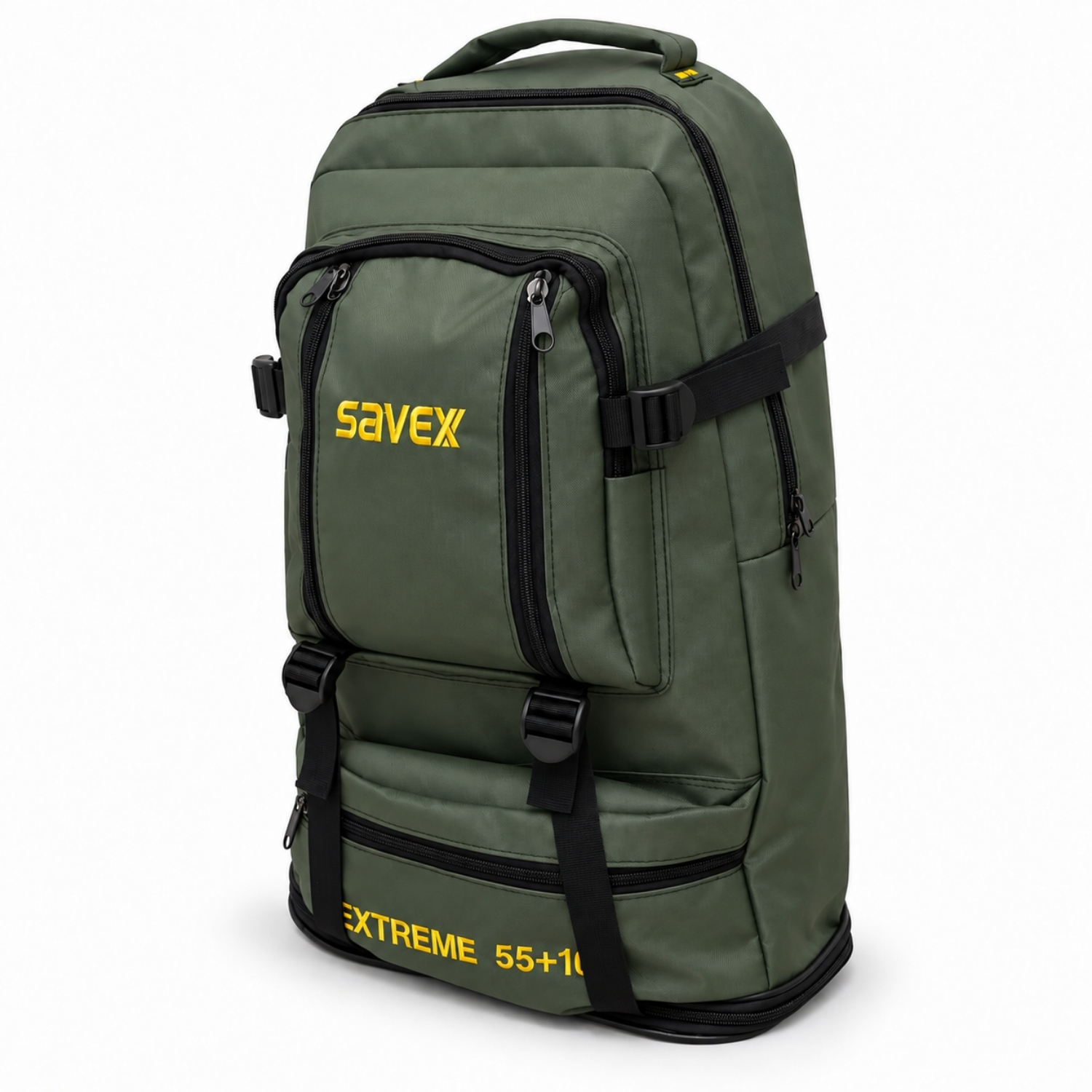Profesyonel Körüklü Sırt Çantası - Savex - 55+10 LT - Haki