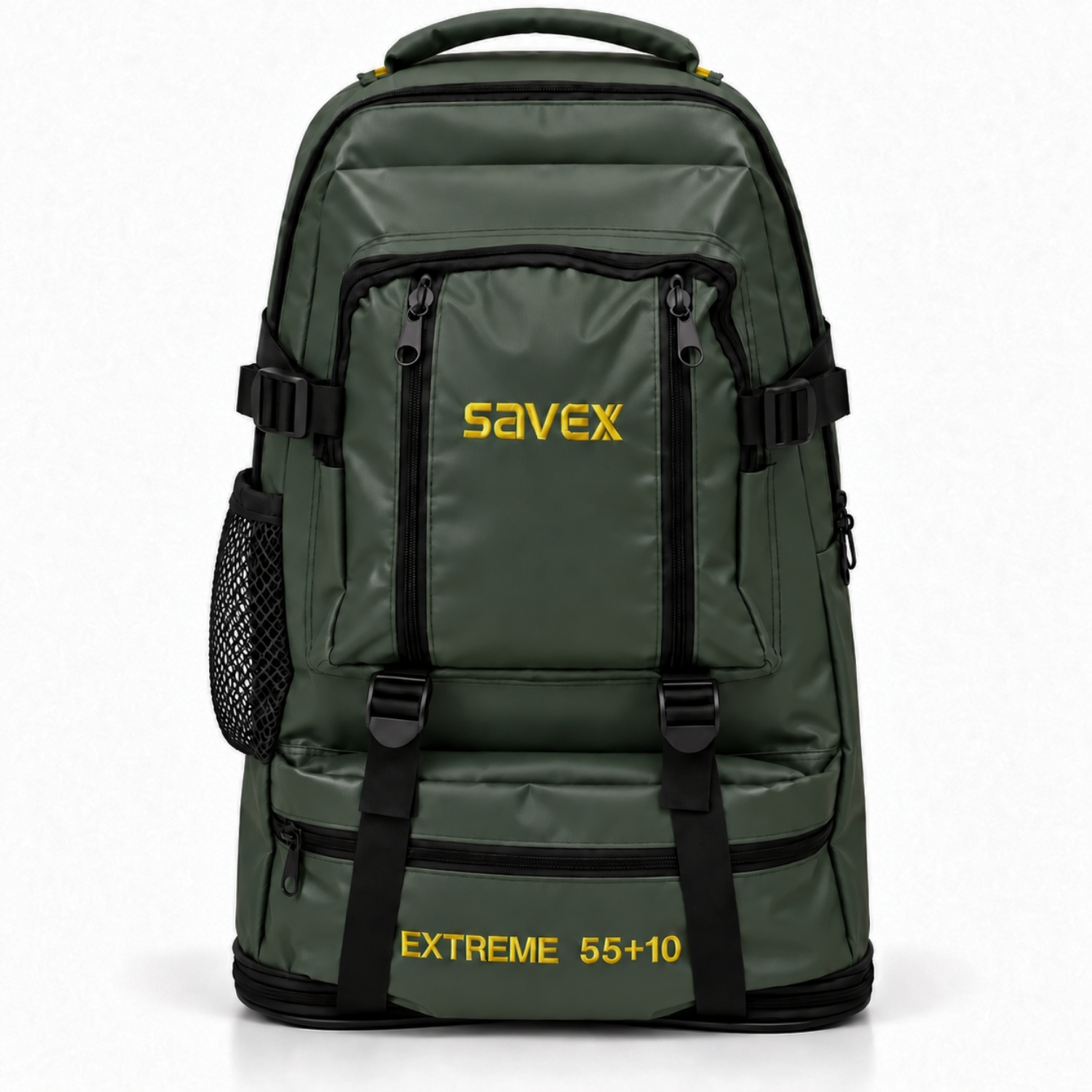 Profesyonel Körüklü Sırt Çantası - Savex - 55+10 LT - Haki