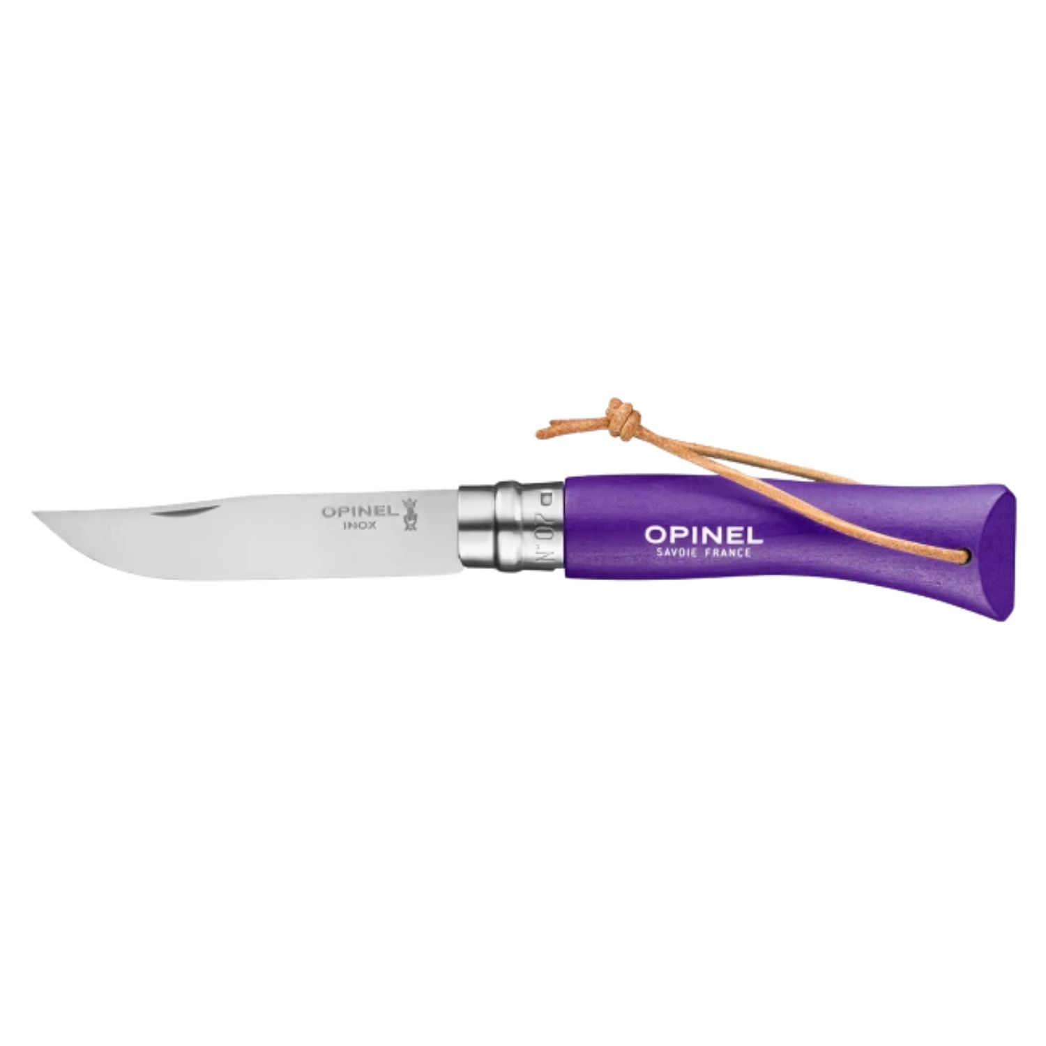 Katlanır Cep Çakısı - Opinel - Gürgen Ağacı Sap - Mor - No:7