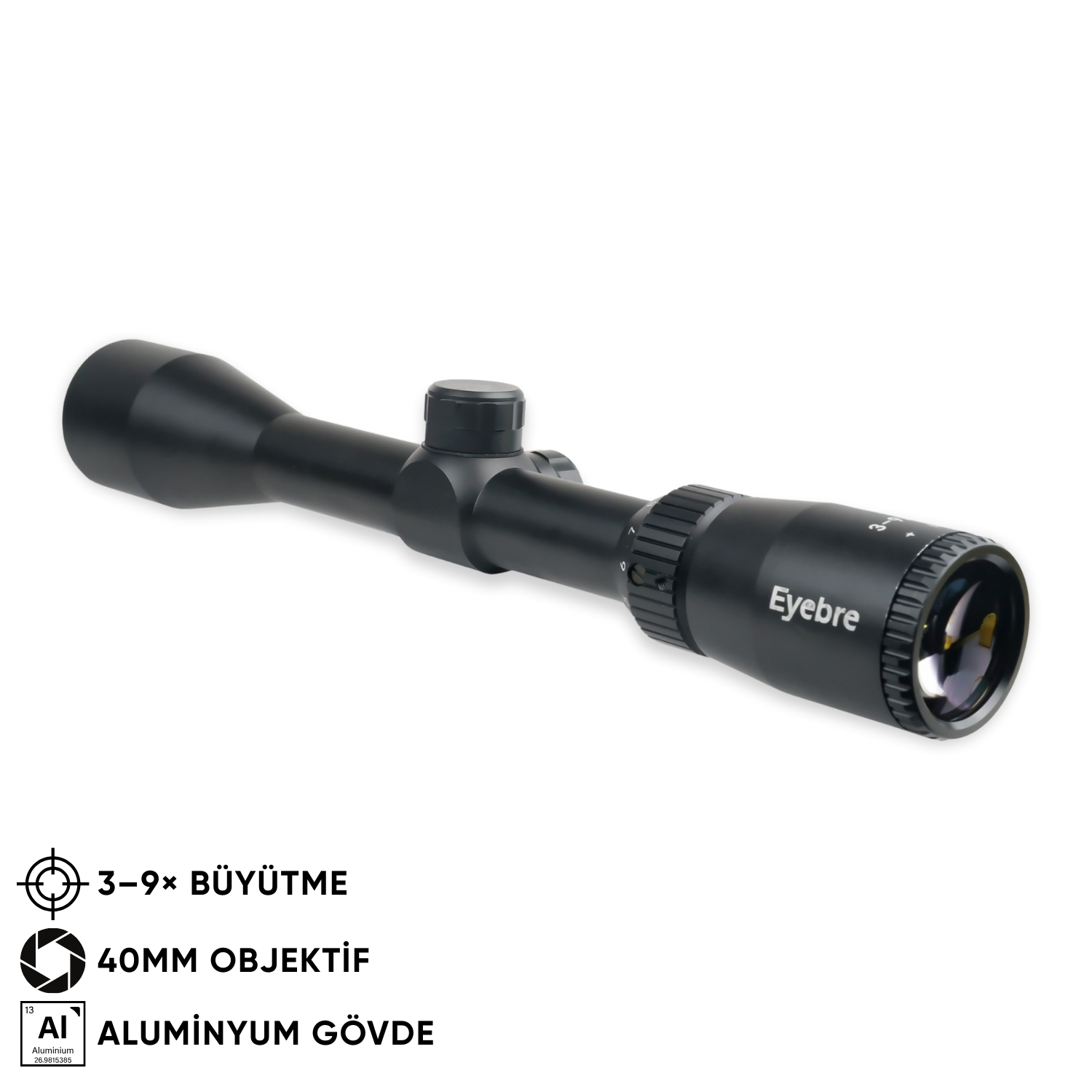 Eyebre 3-9x40 Tüfek Dürbünü