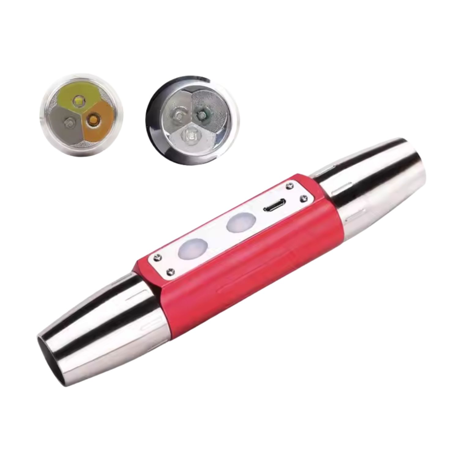 Uv Ledli El Feneri - Powerdex - Su Geçirmez - 20 W - Kırmızı - PD-9007