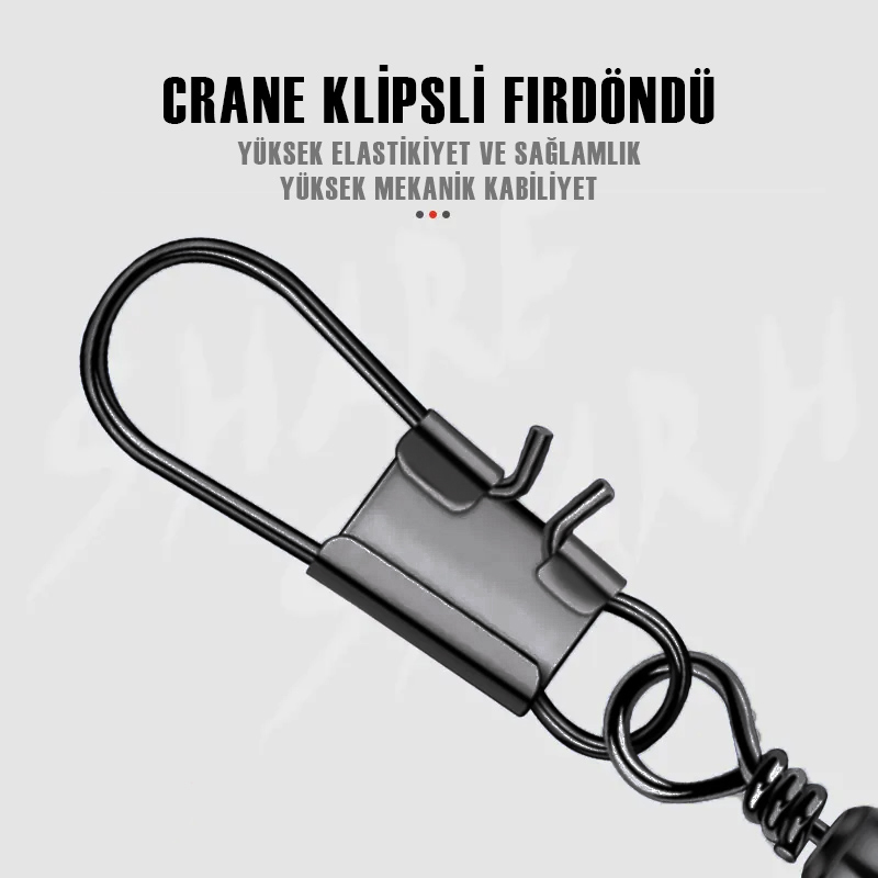 Protackle Crane Klipsli Fırdöndü 13’li No: 7 (SW145)