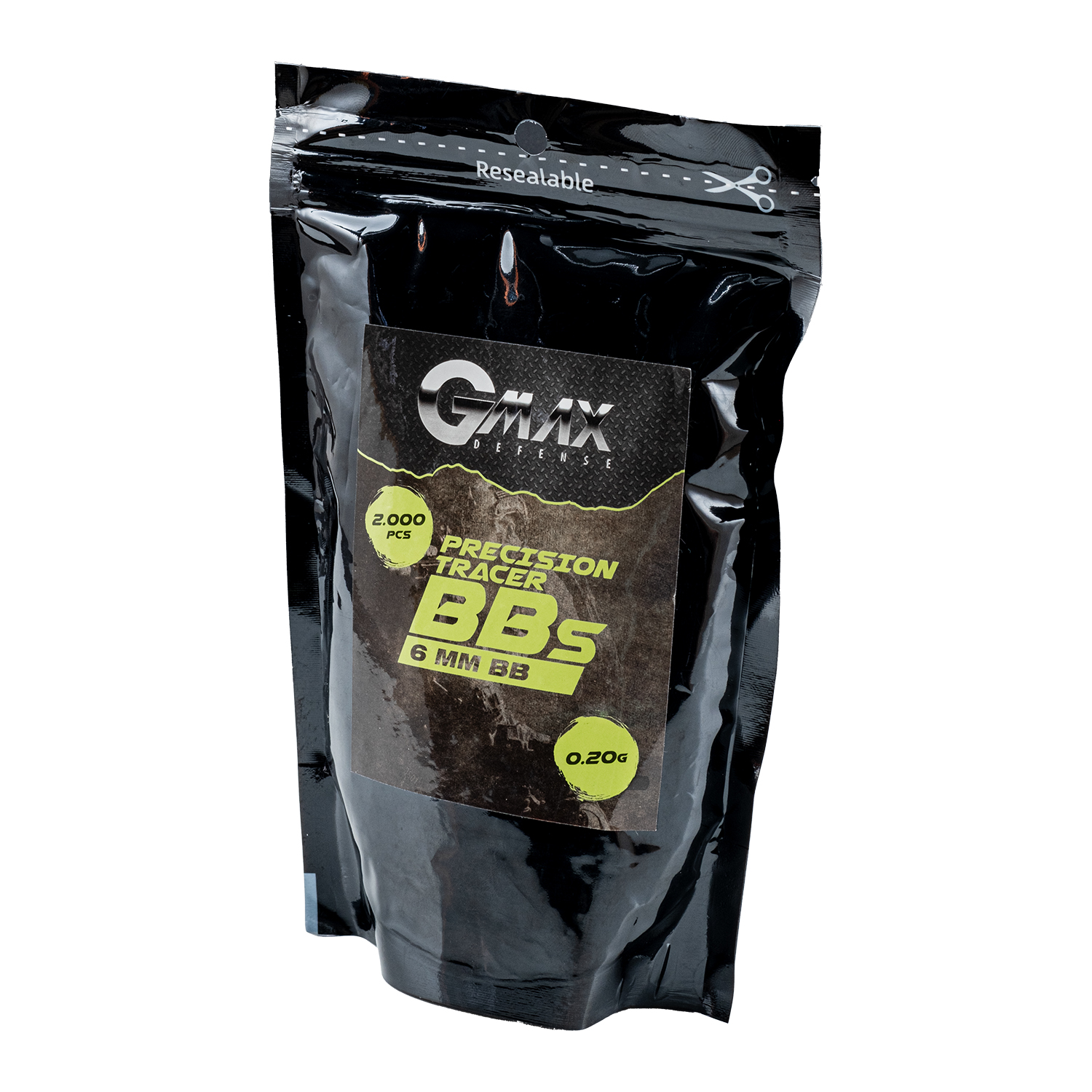 Plastik İzli Bilye 6mm - 0.20 gr - Fosforlu - 2000’li Poşet