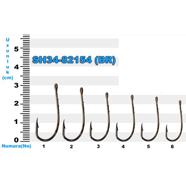 SH34-82154 Sea Horse No: 4/0 Bronz İğne (10’lu)