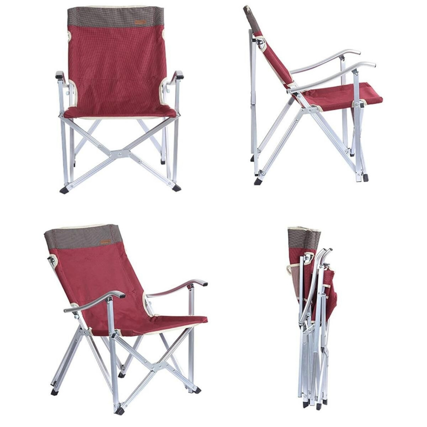 Katlanır Kamp Piknik Sandalyesi - Madfox Dachuan - Bordo - 547281