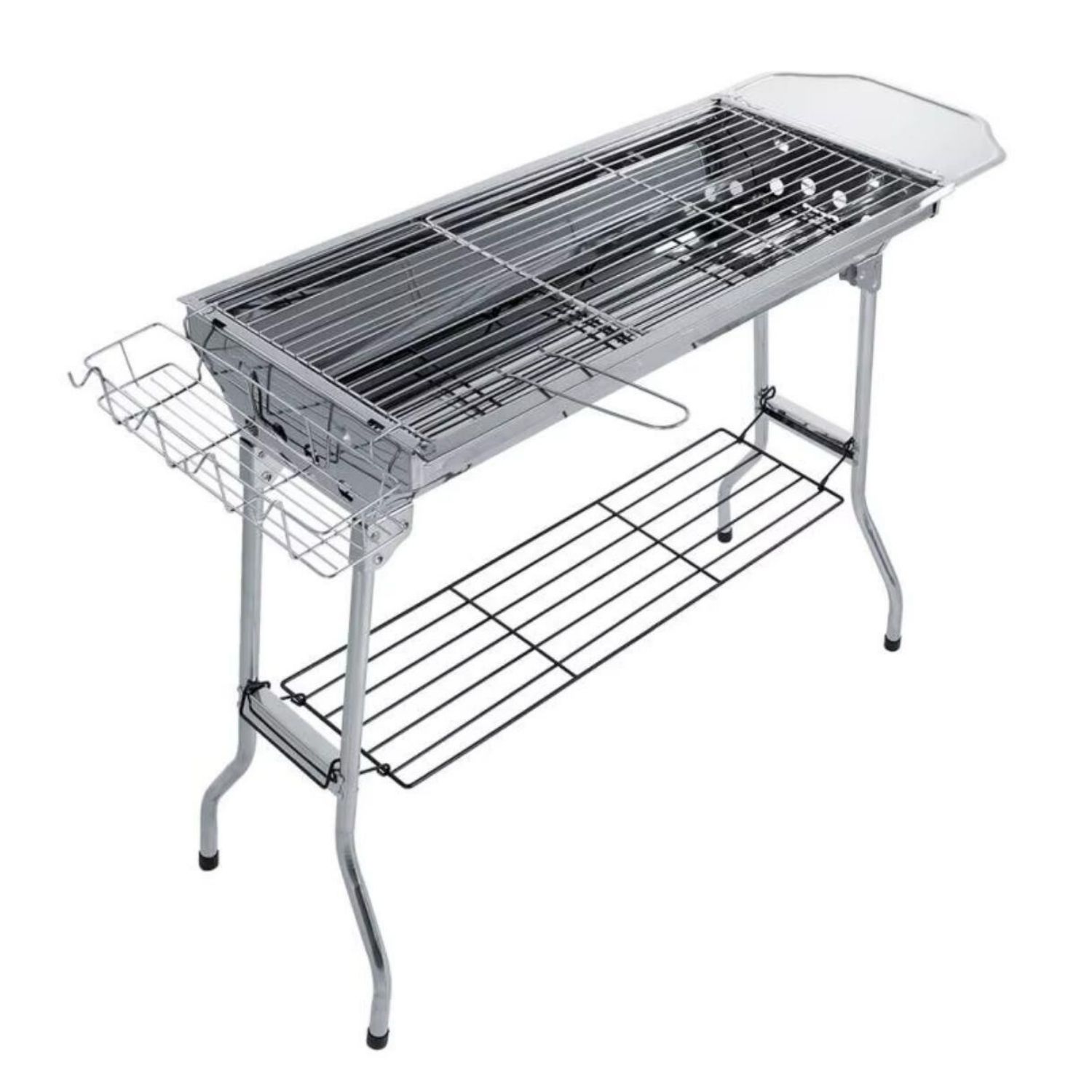 Portatif Katlanabilir Mangal - Madfox Grilmate BBQ - Silver - 547307