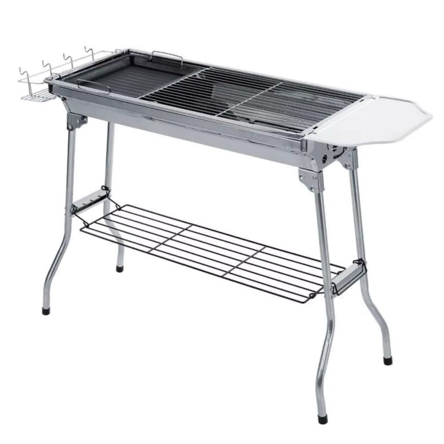 Portatif Katlanabilir Mangal - Madfox Grilmate BBQ - Silver - 547307