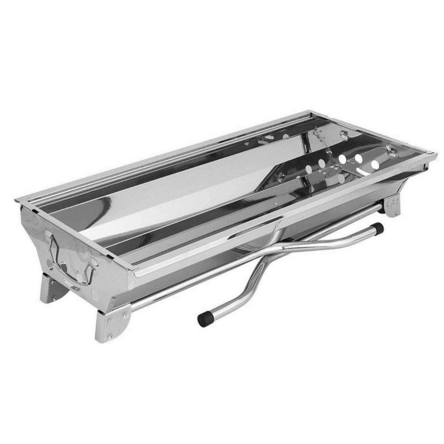 Portatif Katlanabilir Mangal - Madfox Grilmate BBQ - Silver - 547307