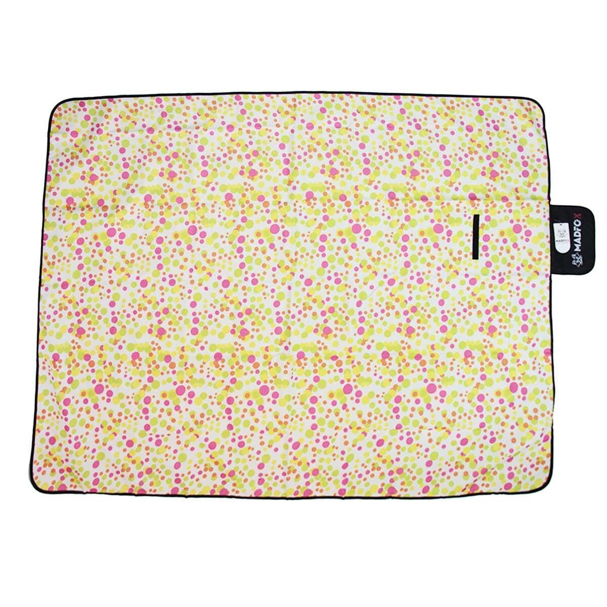 Piknik Kamp Örtüsü - Su Geçirmez - Madfox Skyloft - Green Polka Dot - 546253