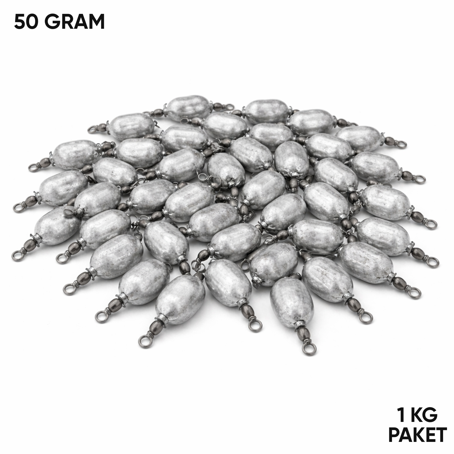 Fırdöndülü Kurşun 1 KG - 50gr