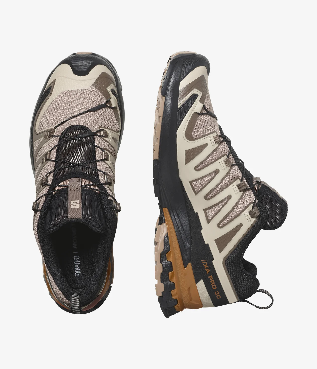 Salomon XA PRO 3D V9 Erkek Koşu Ayakkabısı - Natural/Black/Sugar Almond