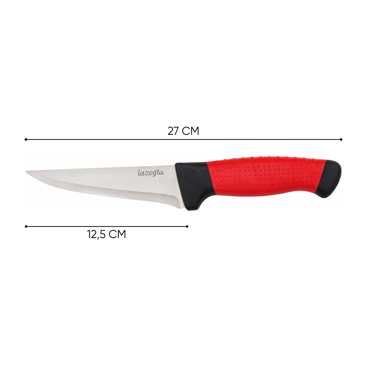 Kasap Bıçağı - Lazoğlu Redmaster - 3’lü Bıçak Seti - Kesme Doğrama - Silikon Sap