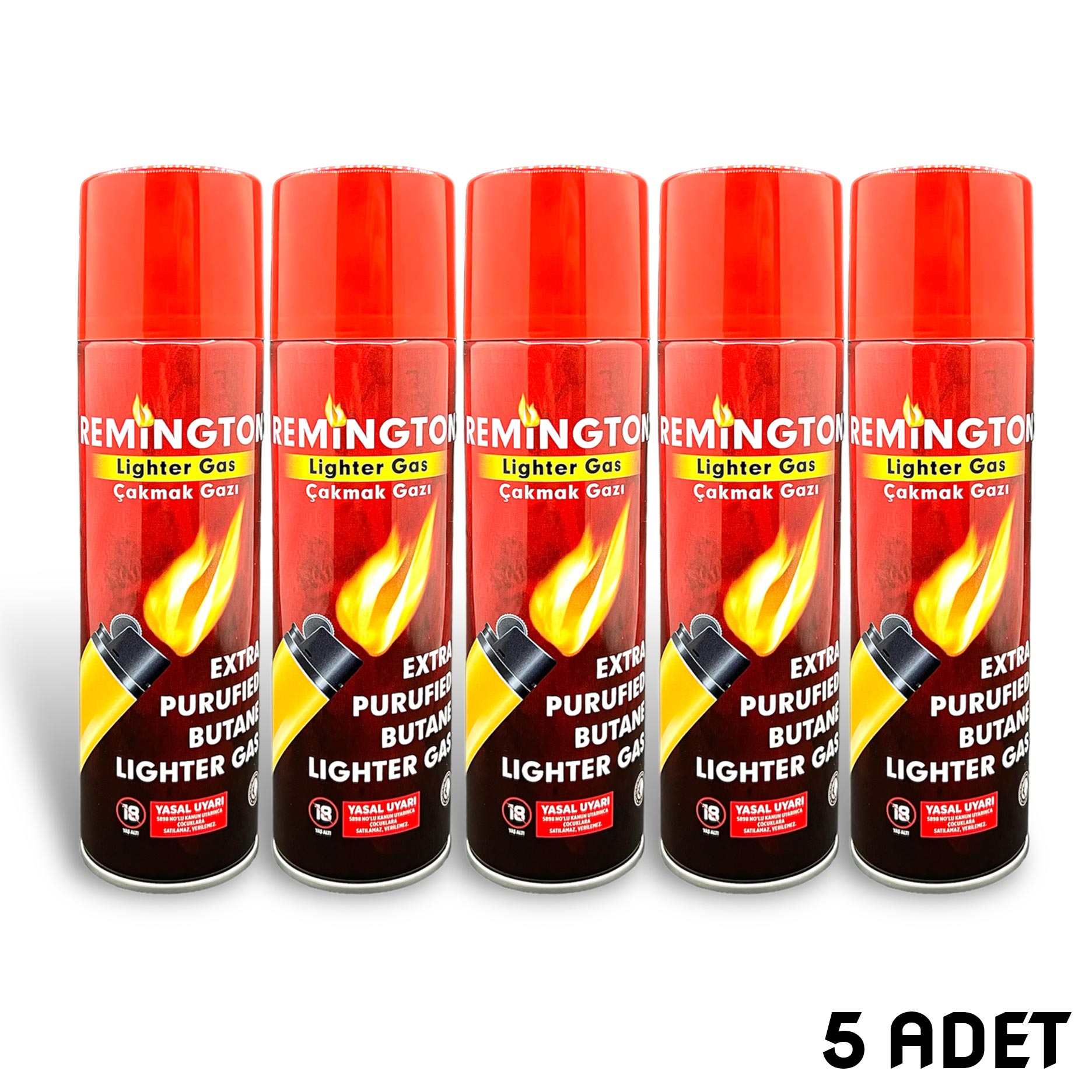 Çakmak Gazı Tüpü - Tam Dolu - 270 ml. - 5’li  (RMTN)