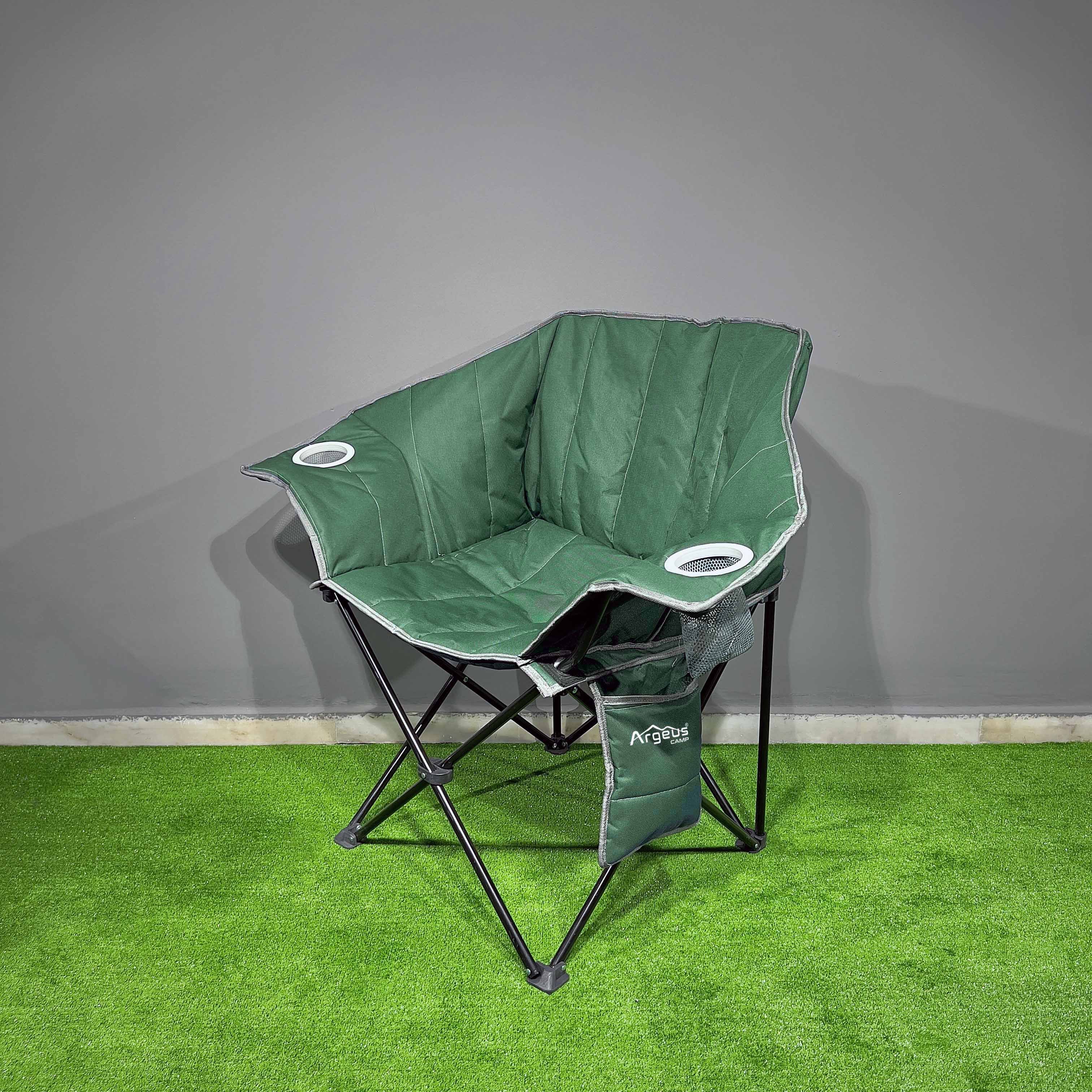 Argeus Nevgrande Comfort Katlanabilir Kamp Sandalyesi Yeşil