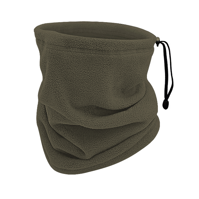 3’lü Kışlık Set Polar Bere, Eldiven, Boyunluk -  Warm - Haki - (SBLN.008)
