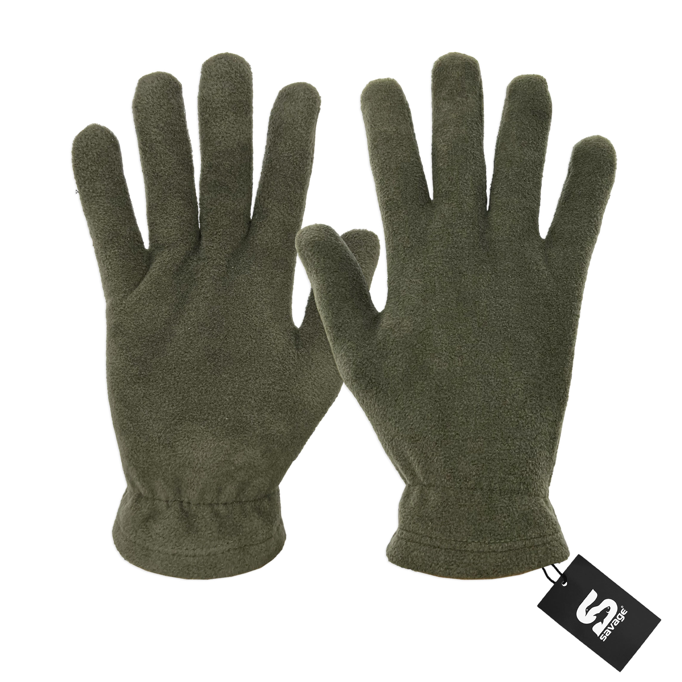 3’lü Kışlık Set Polar Bere, Eldiven, Boyunluk -  Warm - Haki - (SBLN.008)