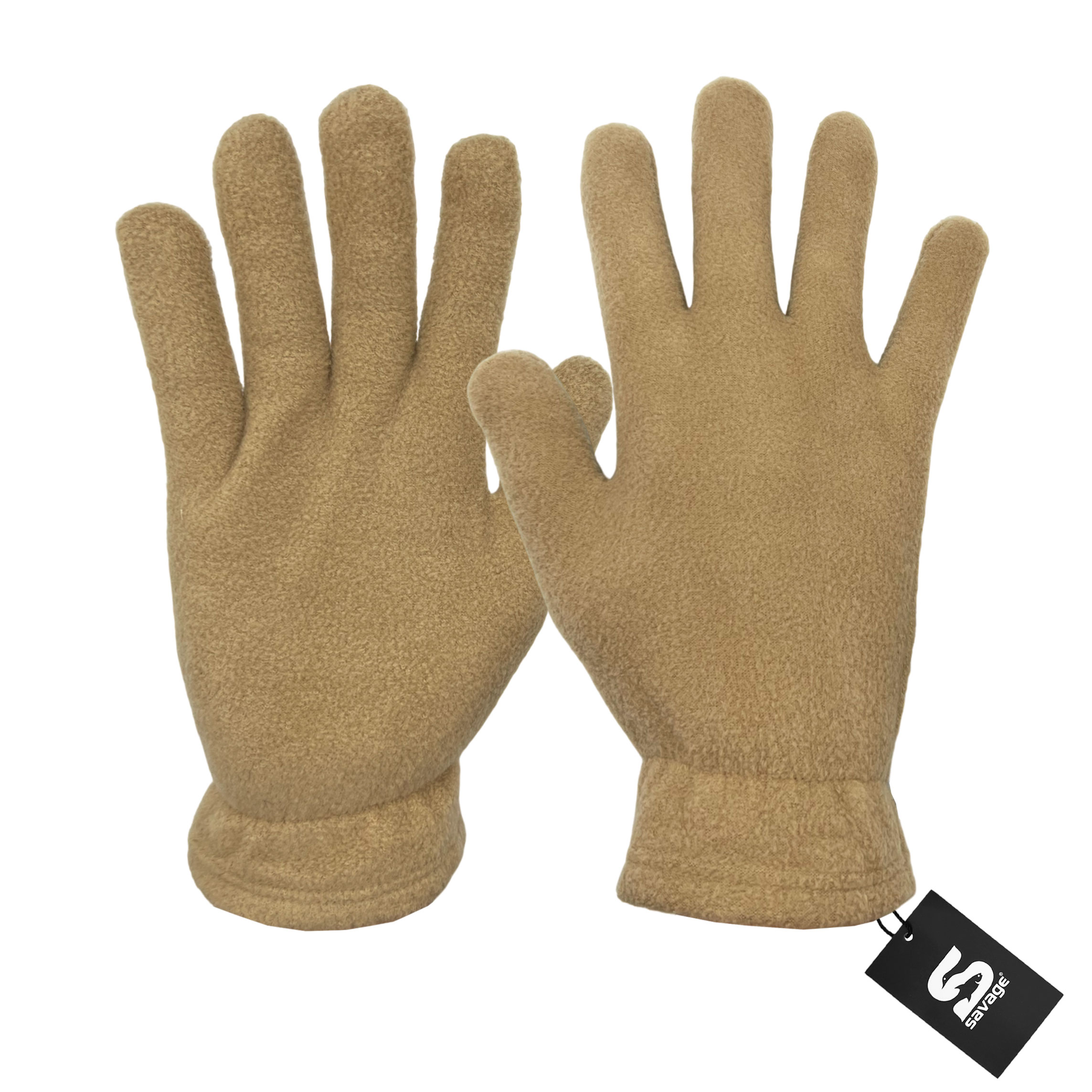 3’lü Kışlık Set Polar Bere, Eldiven, Boyunluk -  Warm - Kum - (SBLN.008)