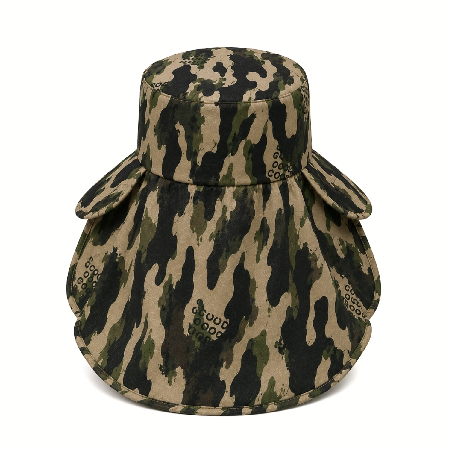 Ense Korumalı Outdoor Şapka - Maskeli - Kamuflaj (M-8)- Savex