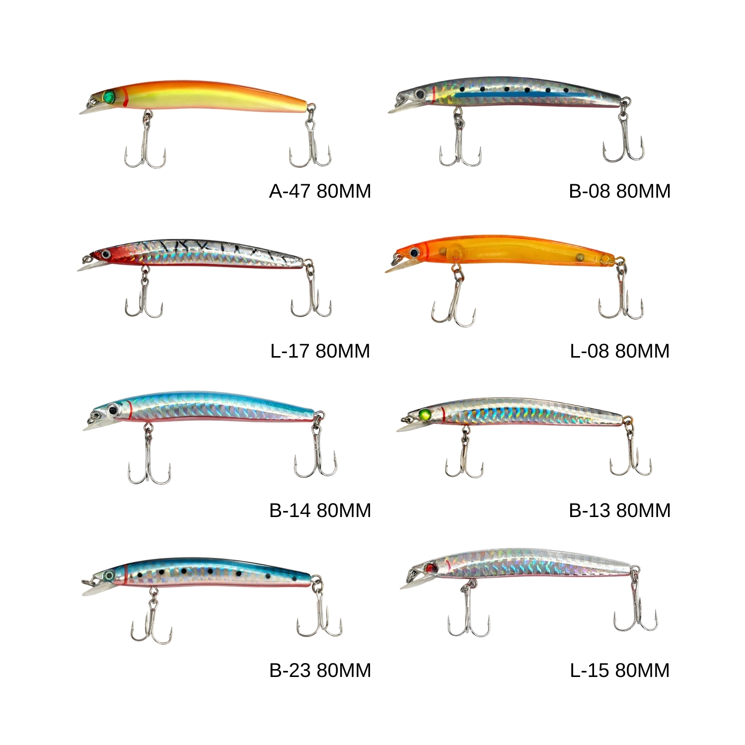 Maket Balık - Kurşun Arkası Rapala - 8cm 5gr - Sea Bose L-15