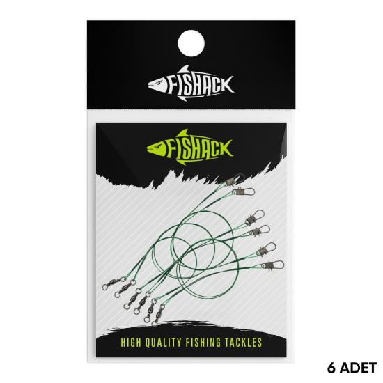 Klipsli Fırdöndülü Çelik Tel 6’lı - Fishack