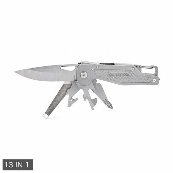 Multi Fonksiyonel Çakı - Swiss+Tech - 13 IN 1 - ST022001