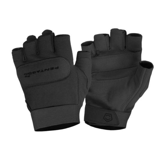 Taktikal Eldiven - Pentagon - Yarım Parmak - Duty Mechanic - Black - P20010-SH