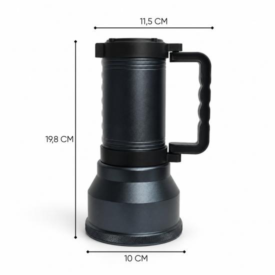 Şarj Edilebilir El Feneri - Şarjlı Projektör - 15 Watt - DAT - DT-827