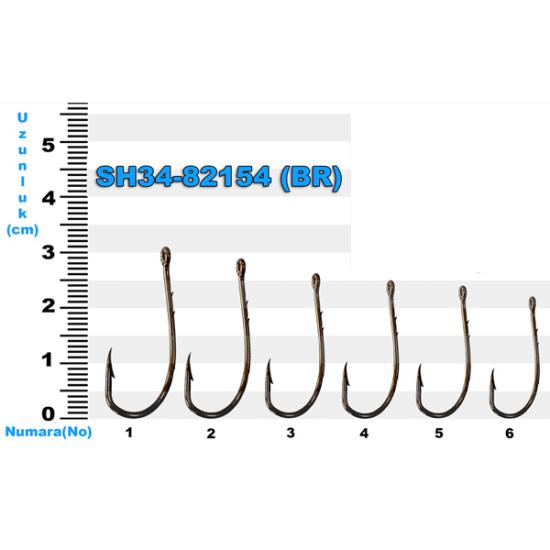 SH34-82154 Sea Horse No: 4/0 Bronz İğne (10’lu)