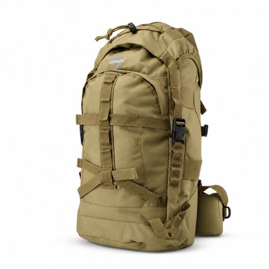 Su Geçirmez Outdoor Sırt Çantası - Dağcı Çantası - Savage Ventura 60LT - Kum