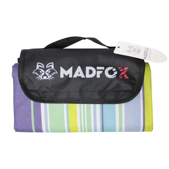 Piknik Kamp Örtüsü - Su Geçirmez - Madfox Skyloft - Blue Stripe - 546254