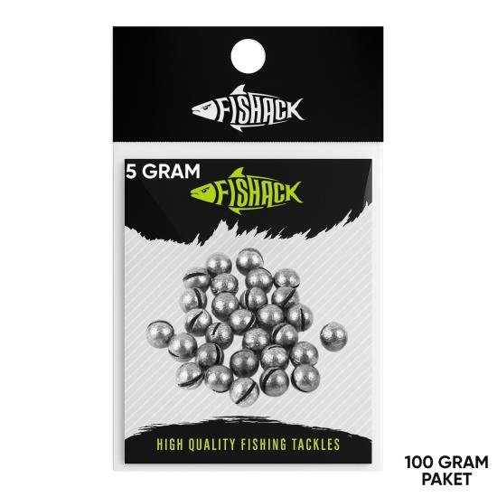 Kıstırma Yarma Kurşun - Kesikli Olta Kurşunu - 5 Gram (100 gr)
