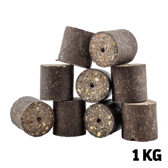 Sazan Yemi - Delikli Küspe - Ayçiçek - Silindir - 1 KG Paket