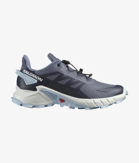 Salomon Supercross 4 Kadın Koşu Ayakkabısı - Grisaille/White/Cashmere Blue