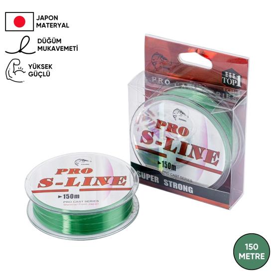 Yeşil Olta Misinası - Japon Materyal - 150 Metre - Pro S-Line - 0,26mm
