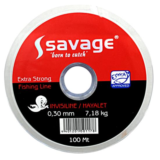 Hayalet Olta Misinası - 100 MT- Savage - 0,28 mm - Sazan, Yayın, Turna, Alabalık