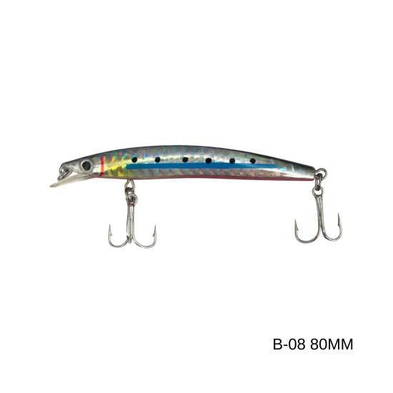 Maket Balık - Kurşun Arkası Rapala - 8cm 5gr - Sea Bose B-08