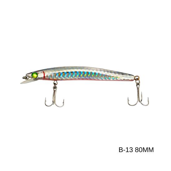 Maket Balık - Kurşun Arkası Rapala - 8cm 5gr - Sea Bose B-13