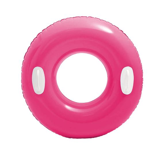 Tutacaklı Parlak Simit - Intex - Pembe - 76 cm (59258)