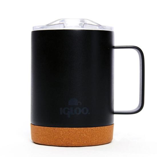 Çelik Mug Termos - Igloo - Cork - 350ml - Siyah - 205696