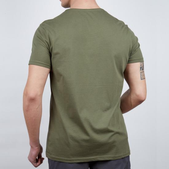 Erkek Tişört - Pamuklu Spor Tişört - Buteo - Haki (600610)