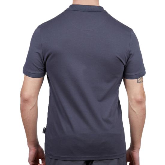 Erkek Polo Yaka Tişört - Pamuklu Spor Tişört - Stratus - Antrasit (600303)