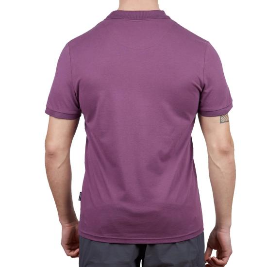 Erkek Polo Yaka Tişört - Pamuklu Spor Tişört - Stratus - Mürdüm (600303)