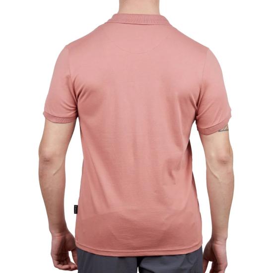Erkek Polo Yaka Tişört - Pamuklu Spor Tişört - Stratus - Gül Kurusu (600303)
