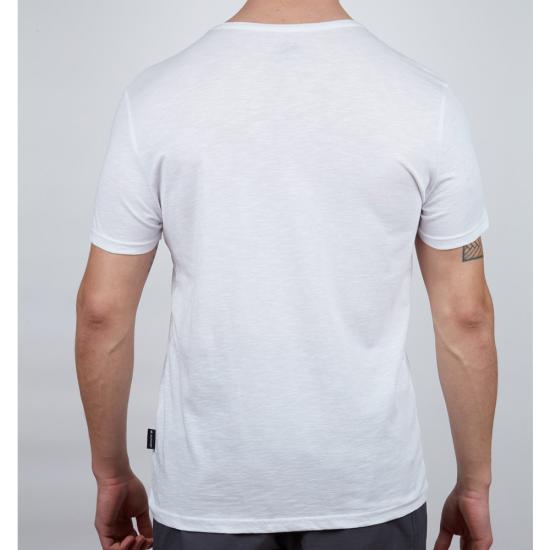 Erkek Tişört - Pamuklu Spor Tişört - Basic - Beyaz (600400)