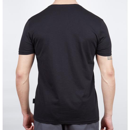 Erkek Tişört - Pamuklu Spor Tişört - Basic - Siyah (600400)